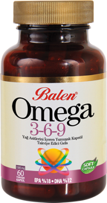 Balen Omega 3-6-9 Yağ Asitlerini İçeren Yumuşak Kapsül