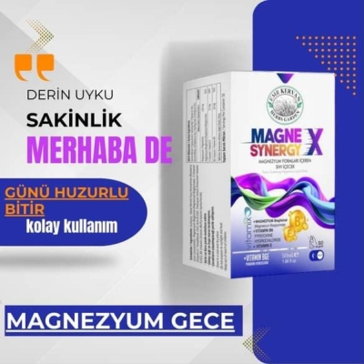 Emr Kervan Herbs Garden Magne Synergy X Magnezyum Formu İçeren Sıvı 50ml- Gece
