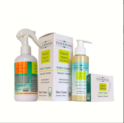 Kükürt Kremi 110 ml + Scabios Ultra Hijyenik Yüzey Spreyi 250ml + Kükürt Sabunu 120 gr (SET)