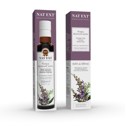 Vıtex Agnus-Castus (Hayıt Tohumu,Civan Perçemi,Biberiye Yaprağı) Ekstratı 250ML