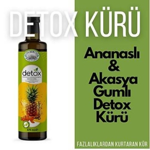 Ananaslı ve Akasya Gamlı Detox (Detoks) Kürü 475ml