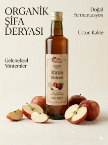 ORGANİK ELMA SİRKESİ 500 ML.
